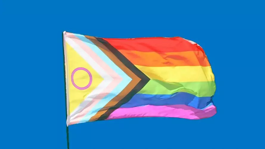 LGBTQ pride progress flag