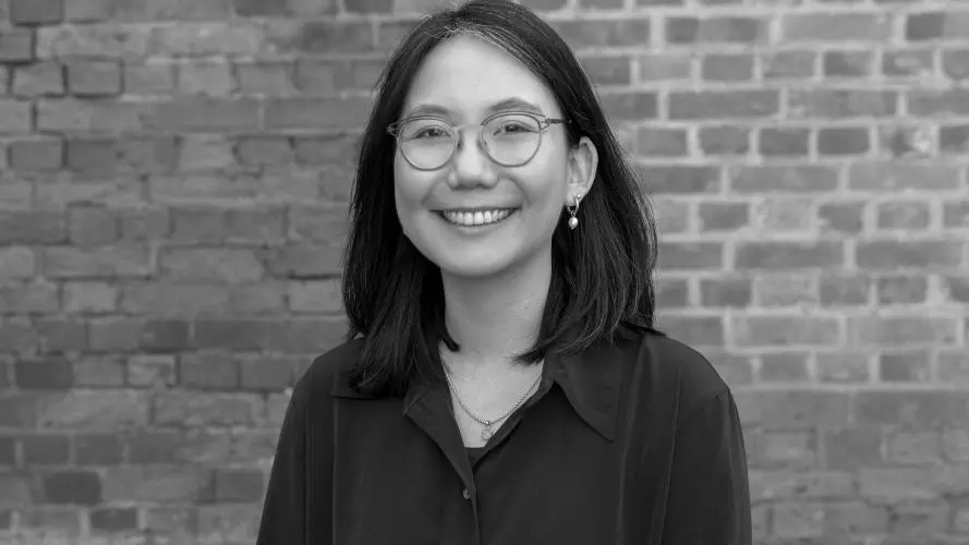 Black and white image of Grace Chang