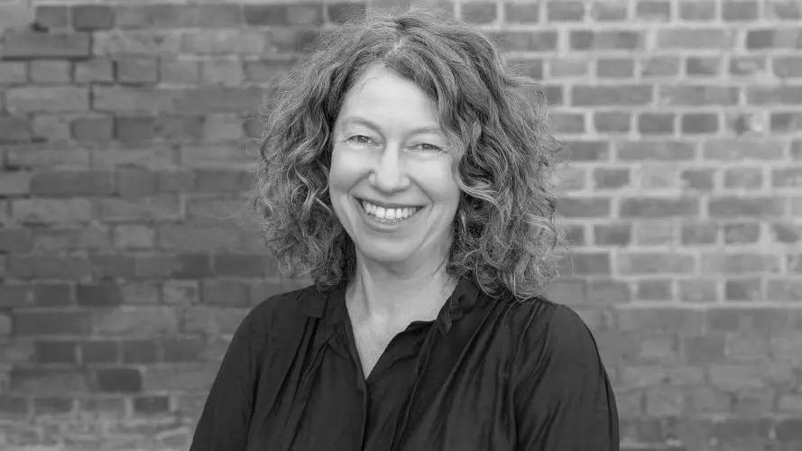 Black and white image of Heather Hamill