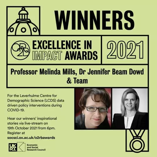 Melinda_Mills_Jennifer_Dowd_O2RB_Awards