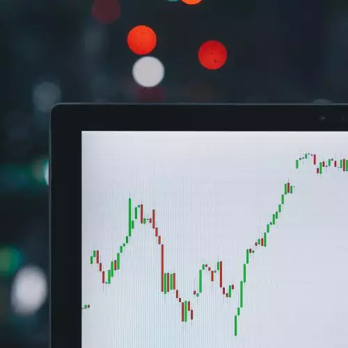 Close-up of data points on a screen