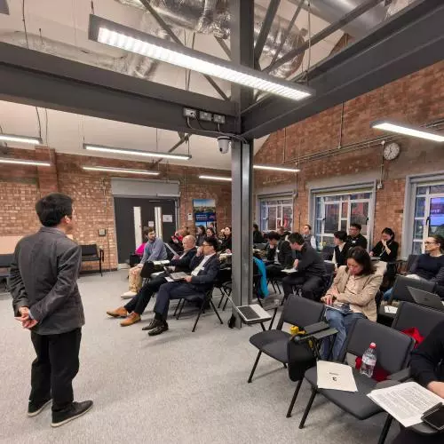 Image of attendees at the AI workshop