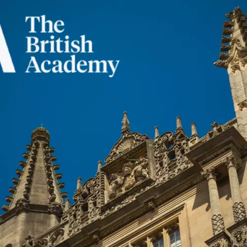 Image of the Bodleian Library with British Academy logo 