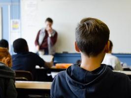 Children in a classroom.