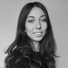 Black & white image of Clara Rondani