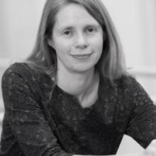 Black & white image of Rachel Brooks