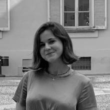 Black & white image of Emilia Ziosi