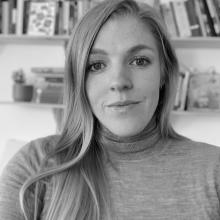 Black & white image of Emma Mateo