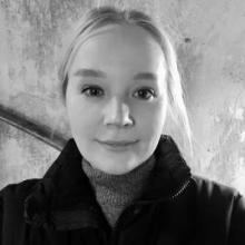 Black & white image of Loli Kim