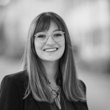 Black & white image of Micol Morellini