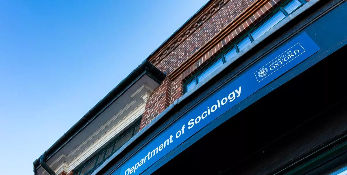 Image of the Department of Sociology sign